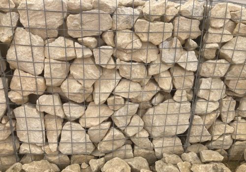 Gabion Baskets filled with natural stone from Hanbeck Natural Stone