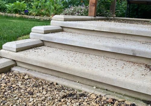 Limestone Steps in Landscape Design